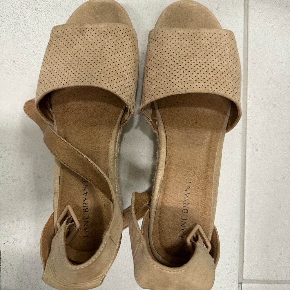 Lane Bryant Women's Beige Sandals
